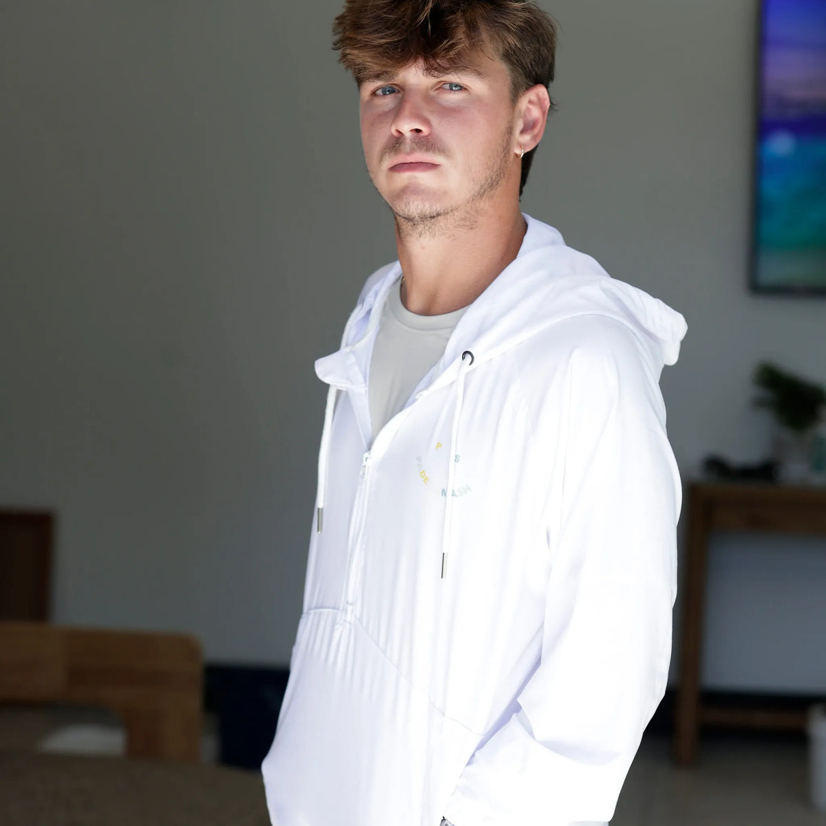 Tostalgic clothing Wind breaker white 新品 Ymosrh Jackets, Lightweight Windbreaker Casual Refleciton