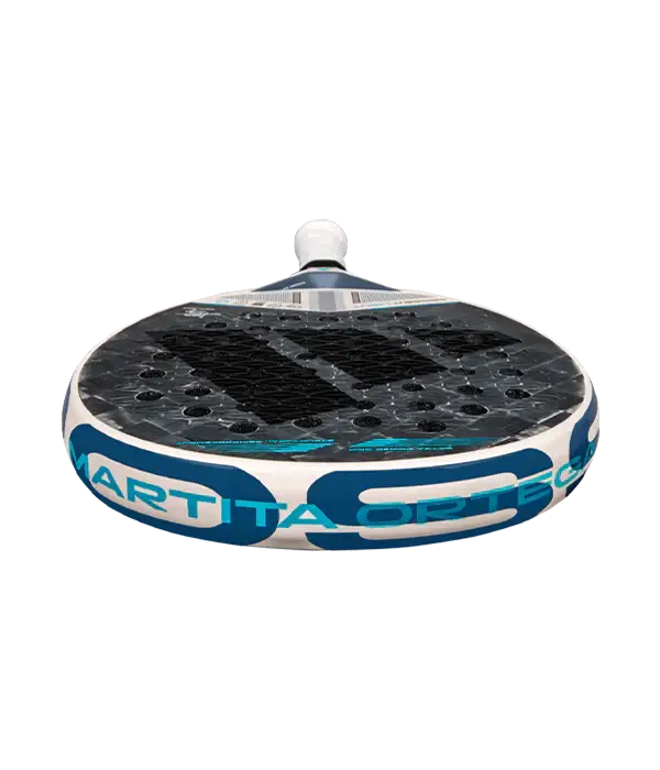 A image of adidas cross it light 3.4 martita ortega 2025 padel racket with a view of the top down of the racket.