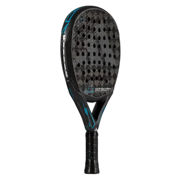 A image of adidas adipower multiweight ctrl 3.4 padel racket by Alex Ruiz from the right angle view. 