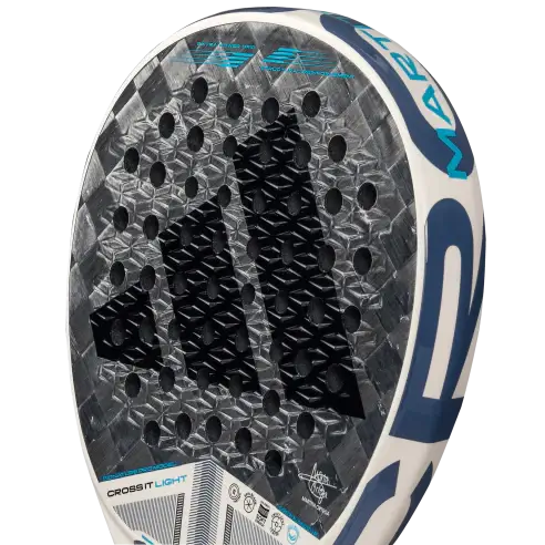 A image of the adidas cross it light 3.4 padel racket by Marta Ortega at a quarter view angle. 