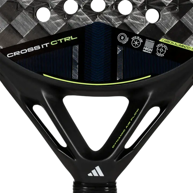 A image of adidas cross it ctrl 3.4 2025 padel racket with the view of the heart. 