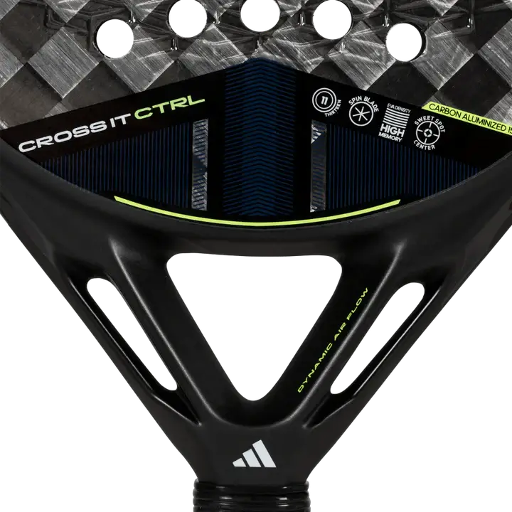 A image of adidas cross it ctrl 3.4 2025 padel racket with the view of the heart. 