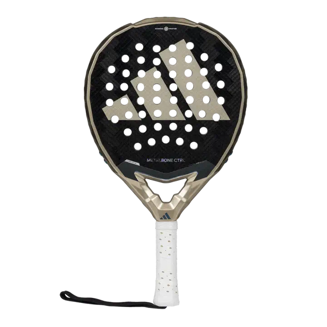 A image of adidas padel racket metalbone ctrl 3.4 2025 straight on view of racket. 