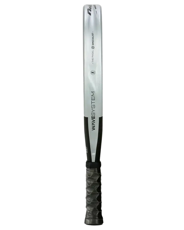 A image of bullpadel padel racket neuron 2025 with the view of the side of the racket. 